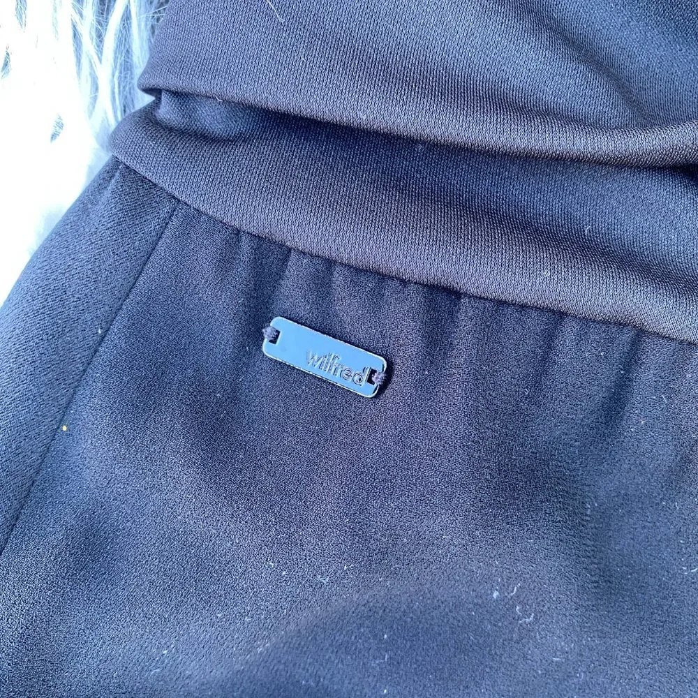 Aritzia Wilfred Ermont Pants Trouser Zipper Black Size Small - Picture 8 of 9